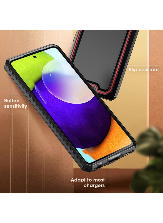 S-TOP Case For Samsung Galaxy A72 4G / 5G Armour Two-color TPU + PC Phone Case - Image 4