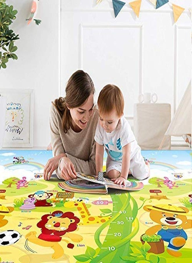 Dhruheer Water Proof and Reusable Activity Play Center || Play Baby Double Side Soft Kids Babies Infants Crawl Floor Play Mat (Large Size,6 X 5 ft (120 X 180 Cms)) with Zip Bag to Carry - Assorted - Image 2
