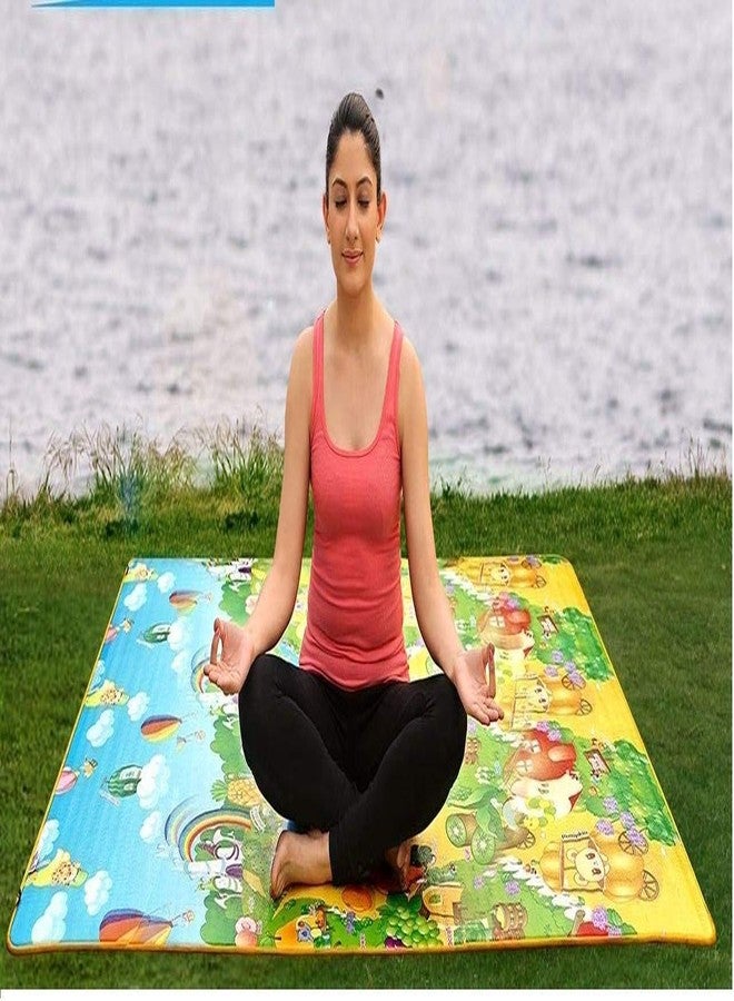 Dhruheer Water Proof and Reusable Activity Play Center || Play Baby Double Side Soft Kids Babies Infants Crawl Floor Play Mat (Large Size,6 X 5 ft (120 X 180 Cms)) with Zip Bag to Carry - Assorted - Image 4