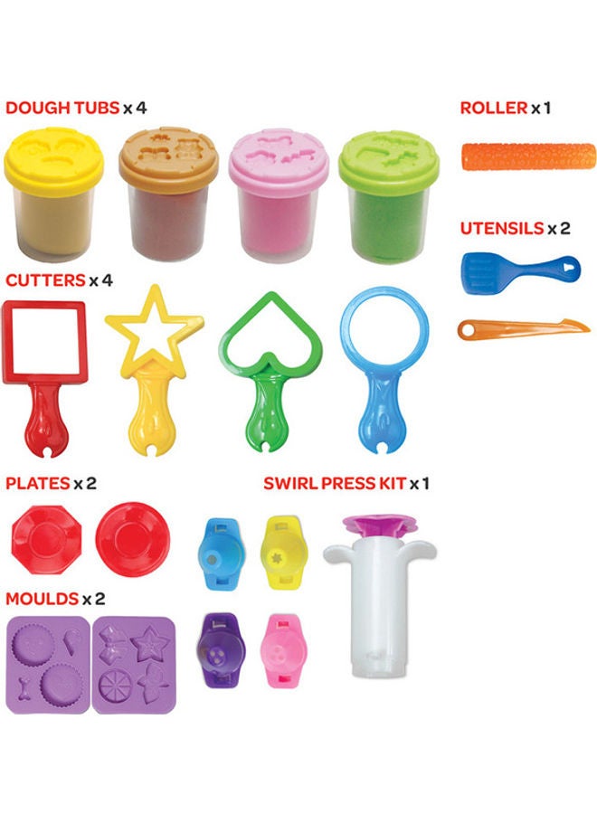 Moon Dough Creation Cookie Shop  For 3 Years And Above DIY Clay Toys – 4 X 56 G - Image 2