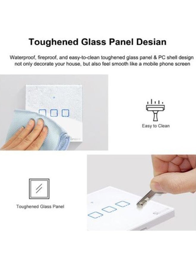 NIBEMINENT WiFi Wall Light Switch White - Image 4