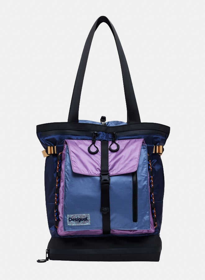 DESIGUAL حقيبة ظهر كبيرة من النايلون بتصميم توت - Image 1