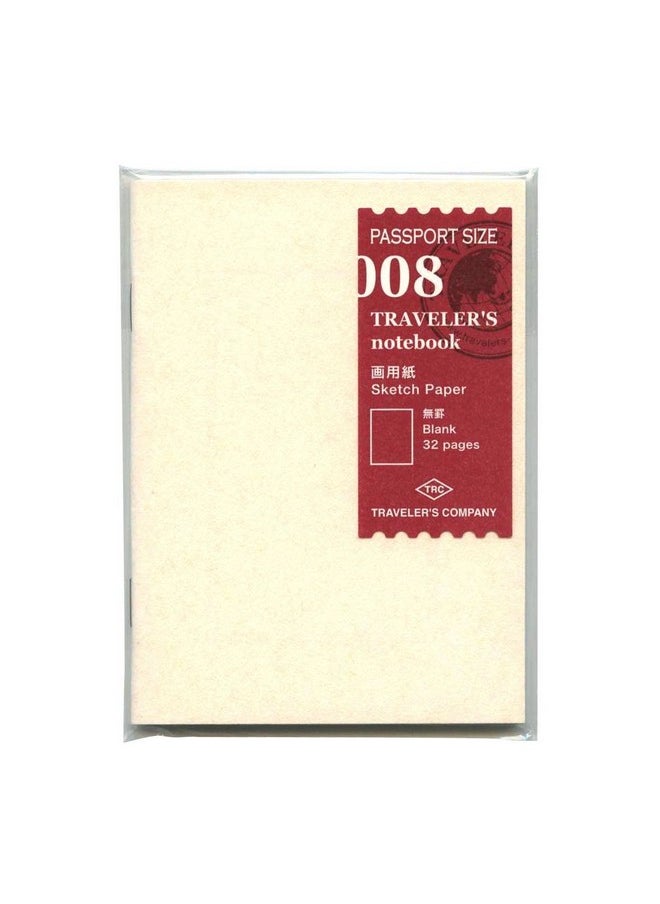 Designphil - Midori Traveler'S Passport Size Refill 008 Sketching Heavy Papaer - Image 1