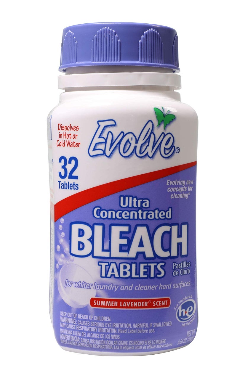 Evolve Concentrated Bleach Tablets, 1- 32ct (Summer Lavender) - Image 1