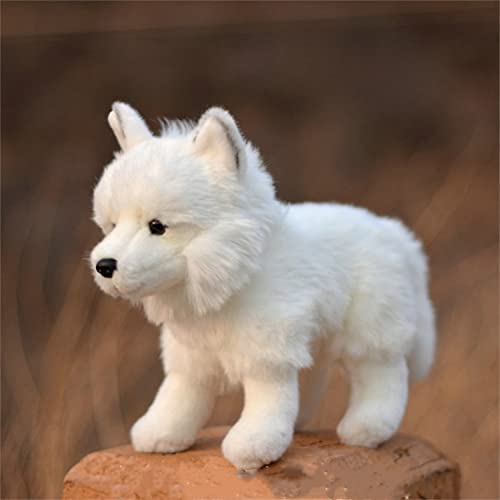TAMMYFLYFLY Arctic Fox Plush Toy 11 inches 28cm Soft Snow Queen Fox Stuffed Animal Doll BRun - Image 1