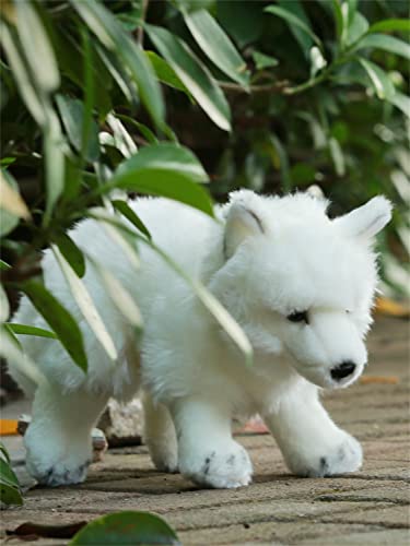 TAMMYFLYFLY Arctic Fox Plush Toy 11 inches 28cm Soft Snow Queen Fox Stuffed Animal Doll BRun - Image 5