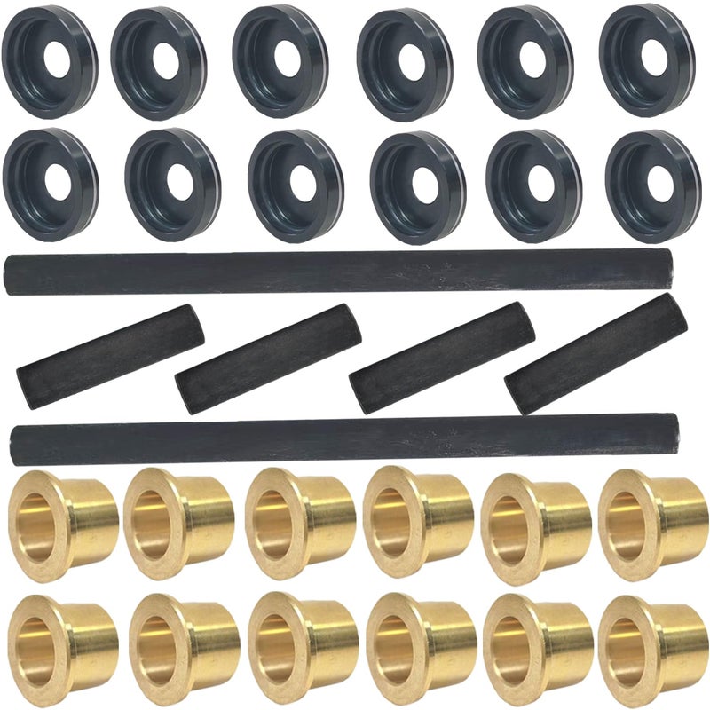 BIGLKNM A Arm Bushings Dust Cover Seal Cap Shaft Collars Upper Lower Rebuild Kit Fit for Yamaha ATV Banshee 350 Raptor 125 250 700 YFM125 YFM250 YFM700 YFZ450