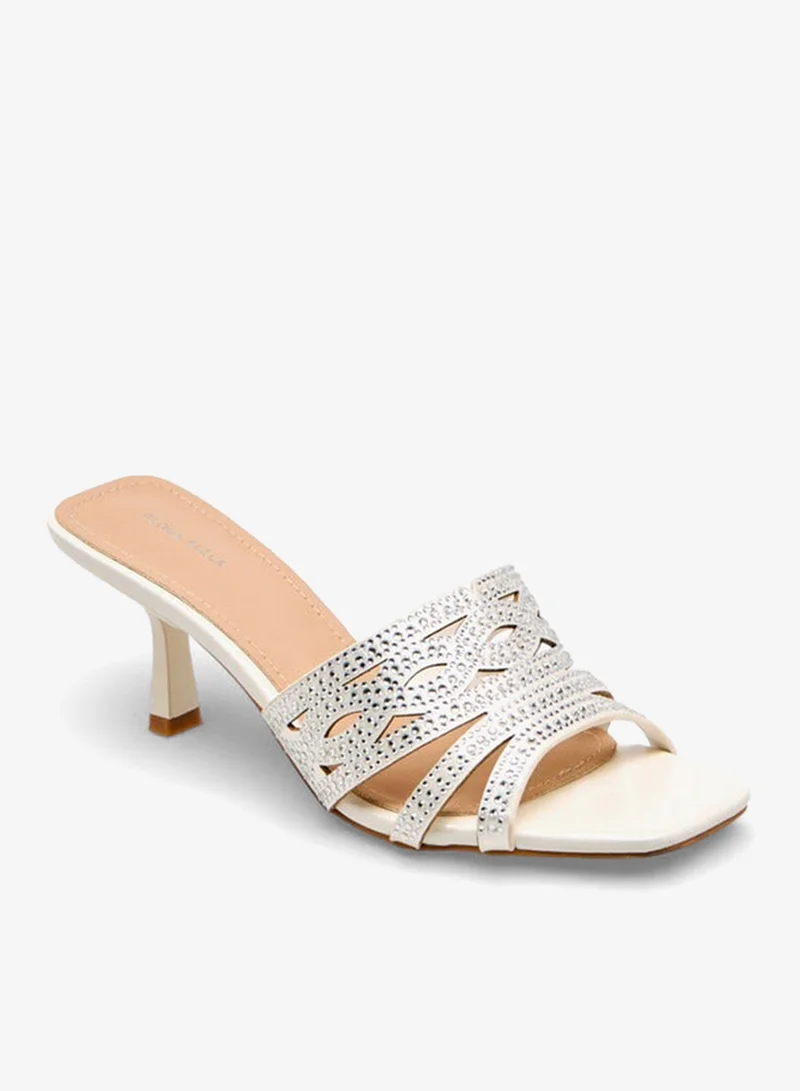 Flora Bella By Shoexpress Women Embellished Flared Heel Sandals Ramadan Collection