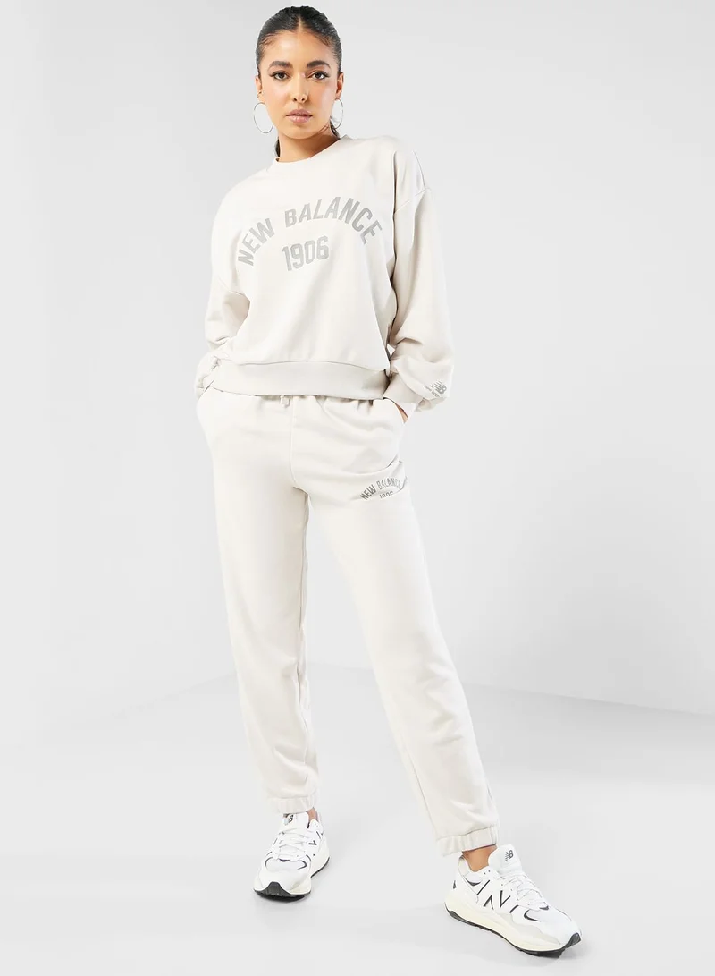 نيو بالانس Essentials Varsity Terry Sweatpants