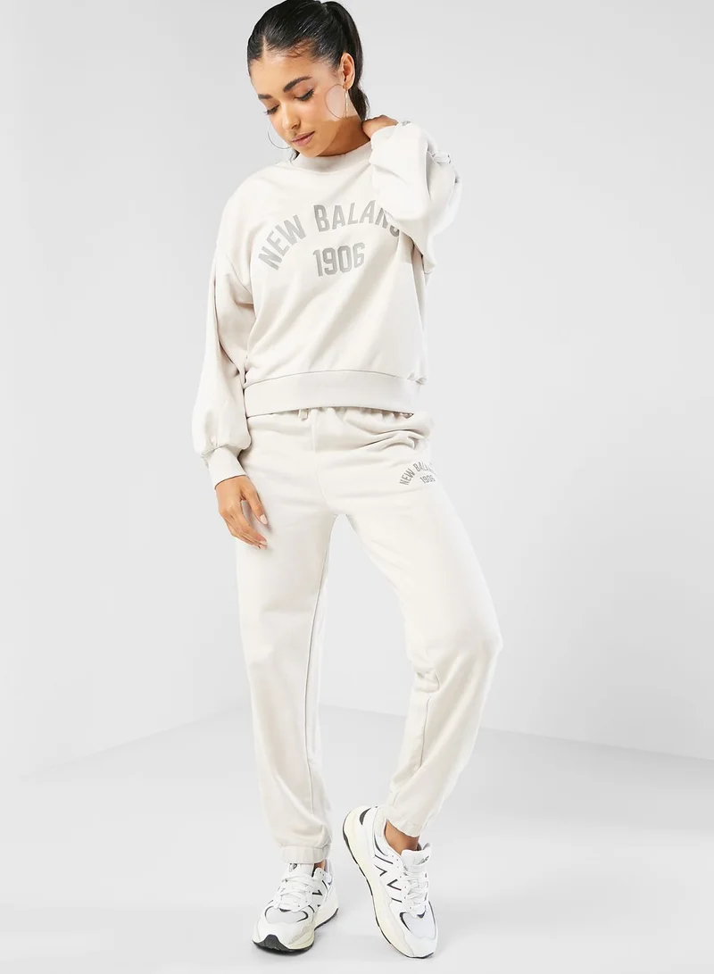 نيو بالانس Essentials Varsity Terry Sweatpants