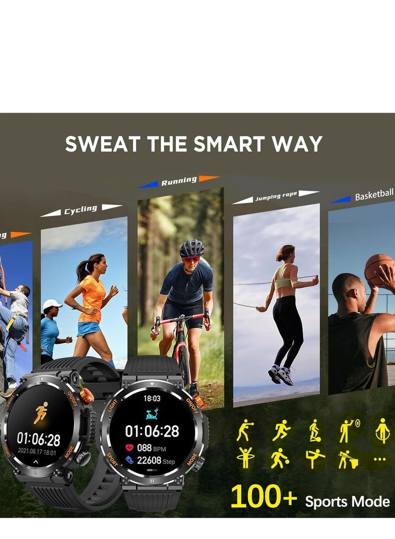 general Smart Watch with Bluetooth Calling, 1.46" Touch Screen - IP67 Waterproof Fitness Tracker with Blood Oxygen/Heart Rate Monitor, Sleep Tracking, 100+ Sport Modes, Custom Dial for Android iOS - Image 5