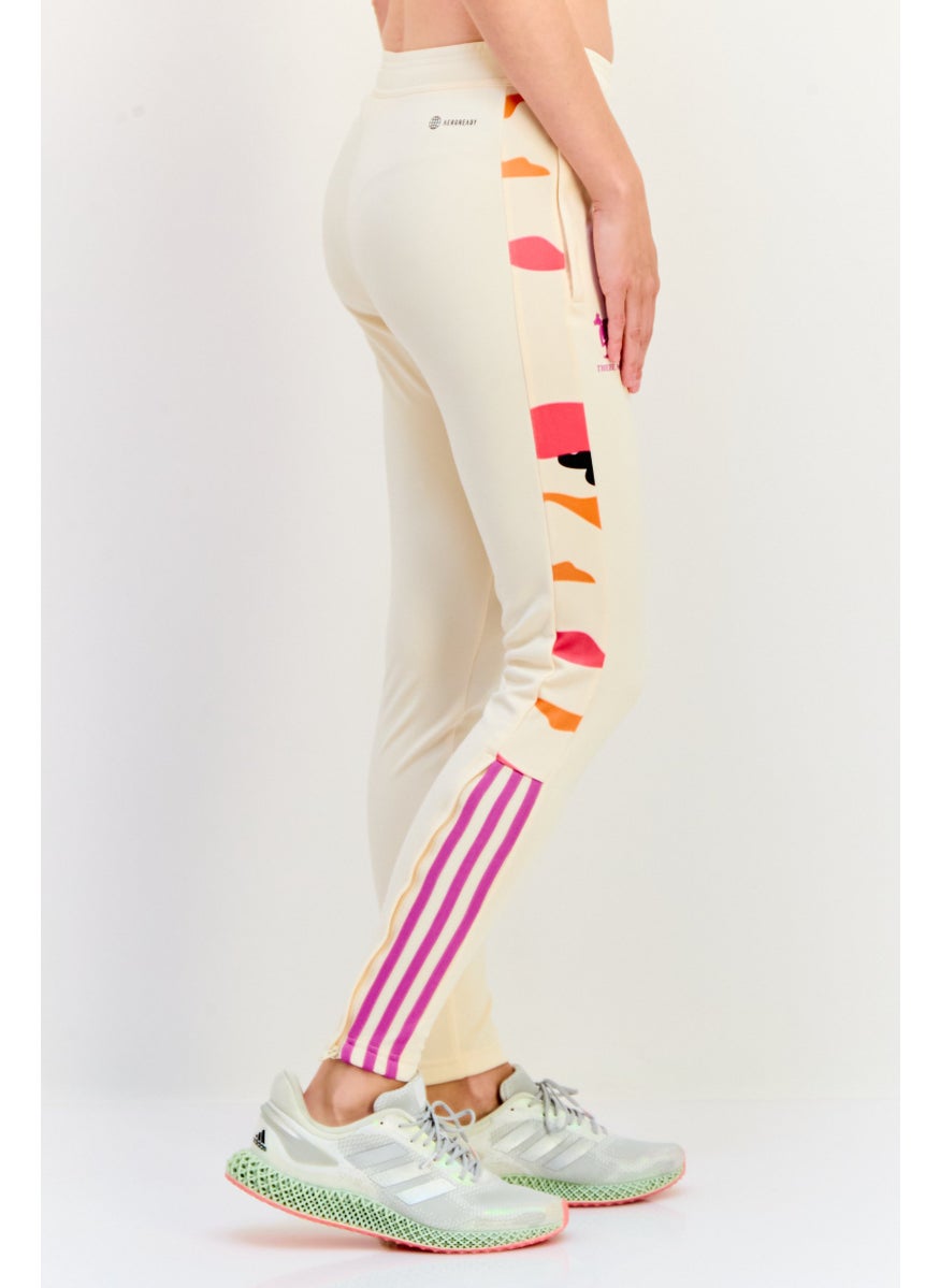 Adidas Women Sportswear Fit Outdoor Sweatpants, Cream  - Image 4