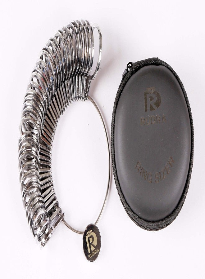 RUDRA Ring Sizer Finger Sizing Measuring Jewellery Accurate Tool bass Metal -Set of 36 Pieces - Image 2