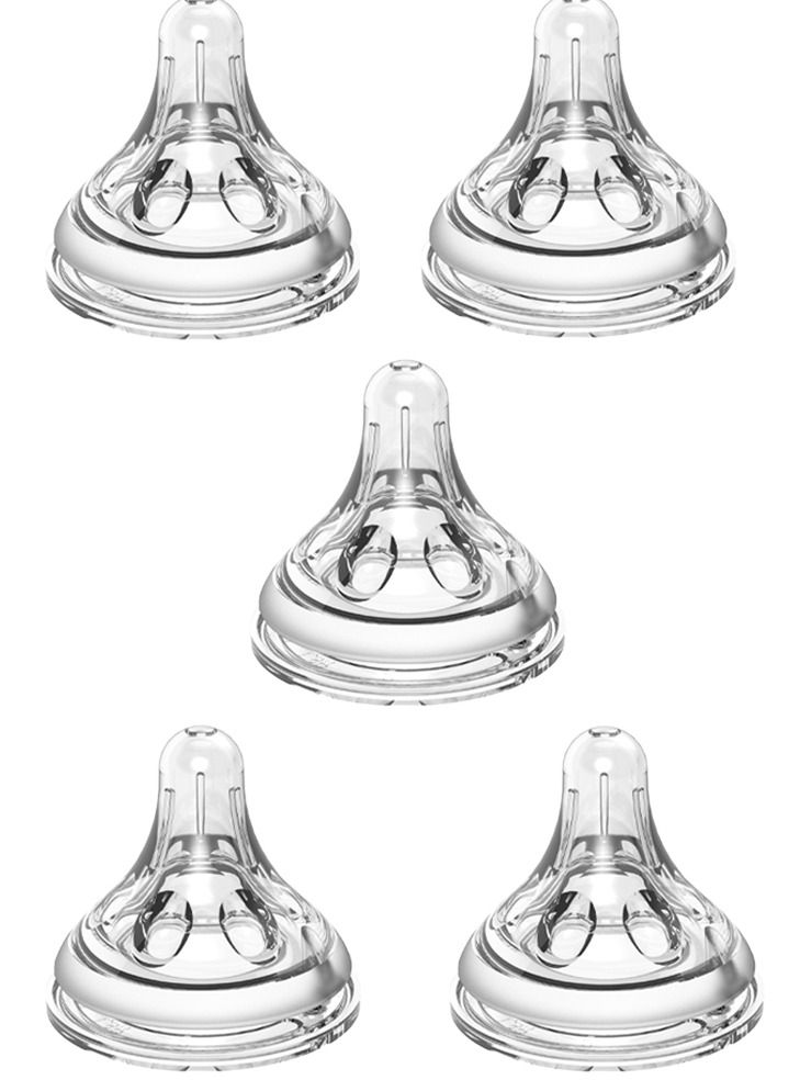 لوكو حلمة رقبة واسعة  مقاس متوسط - مجموعة من 5 - Image 1