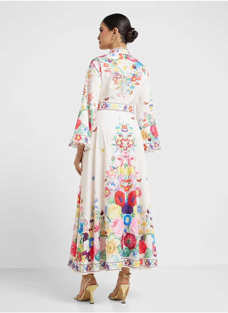 خزانة Floral Print Dress