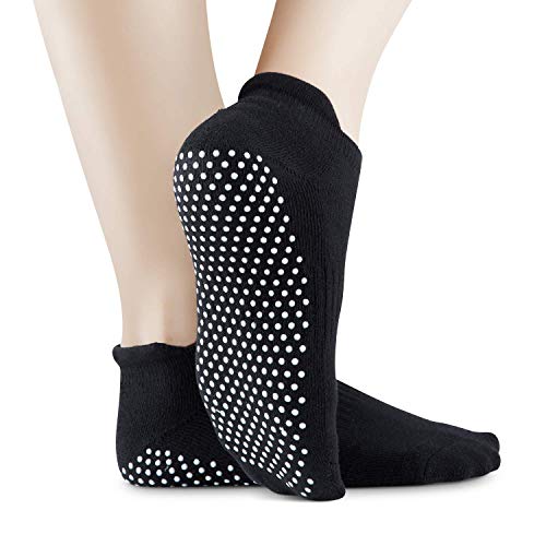 NEWCHAO Grip Non Skid Anti Slip Socks for Women and Men,3 Pairs Unisex Socks for Yoga Home Workout Barre Pilates Pregnancy Hospital - Image 3