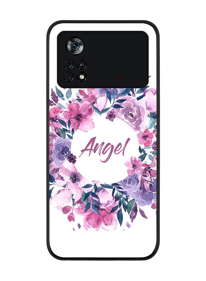 Stylizedd Rugged Black edge case for Poco M4 Pro 4G Slim fit Soft Case Flexible Rubber Edges Anti Drop TPU Gel Thin Cover - Angel - Image 1