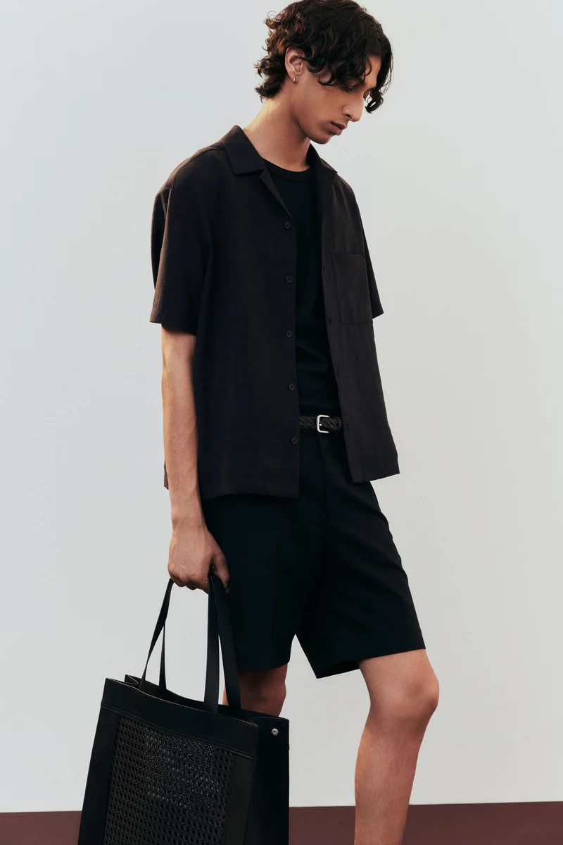 اتش اند ام قميص منتجع فضفاض