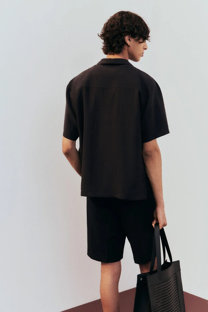 اتش اند ام قميص منتجع فضفاض