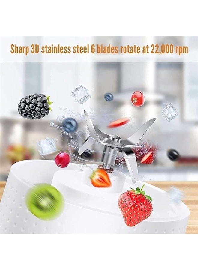 Portable Multi-Design USB Rechargeable Electric Juice Blender and Smoothie Maker and Electric Mixer in Dark Blue - Image 2