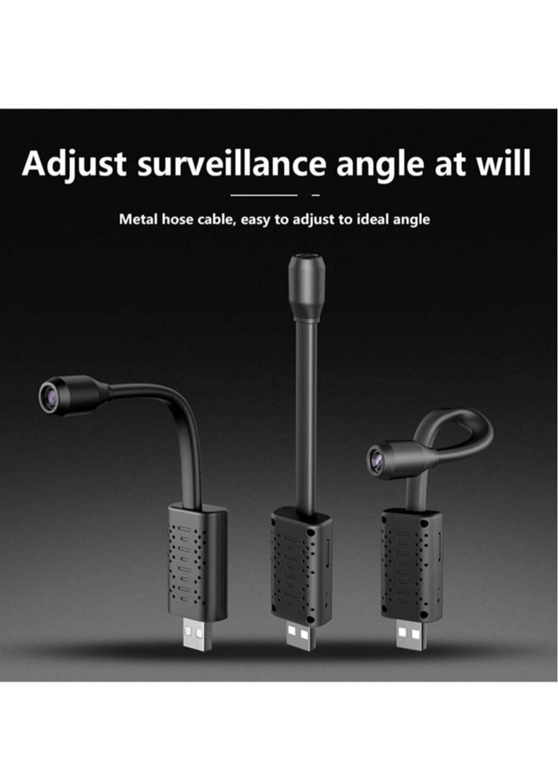 Portable Wifi Security Camera Smart Mini Wireless USB IP Camera Flexible 360 Degree Loop Video Motion Detection Camera (Black) Electronics - Image 5