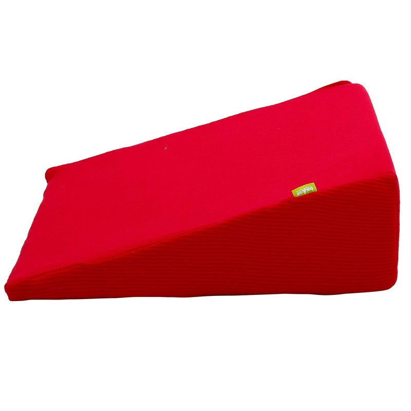 BAYBEE وسادة بايبي للحوامل | وسادة دعم رغوية صلبة للنوم، رفع الساقين، تخفيف آلام الظهر والرقبة، الأمومة، مضادة للشخير، بعد الجراحة للاستخدام في أوضاع متعددة (أحمر) - Image 3