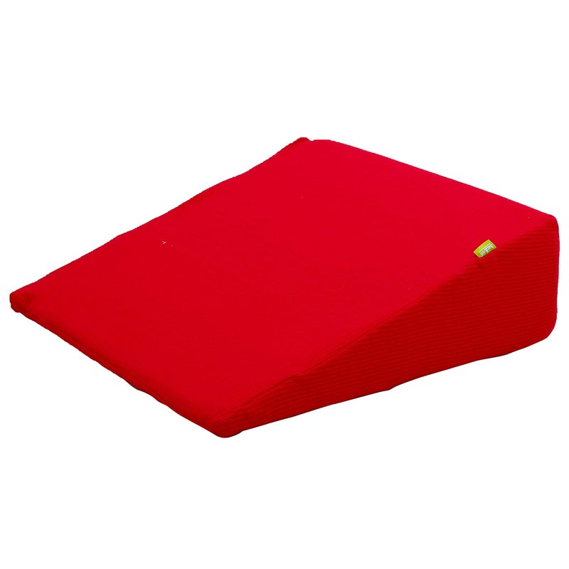 BAYBEE وسادة بايبي للحوامل | وسادة دعم رغوية صلبة للنوم، رفع الساقين، تخفيف آلام الظهر والرقبة، الأمومة، مضادة للشخير، بعد الجراحة للاستخدام في أوضاع متعددة (أحمر) - Image 4