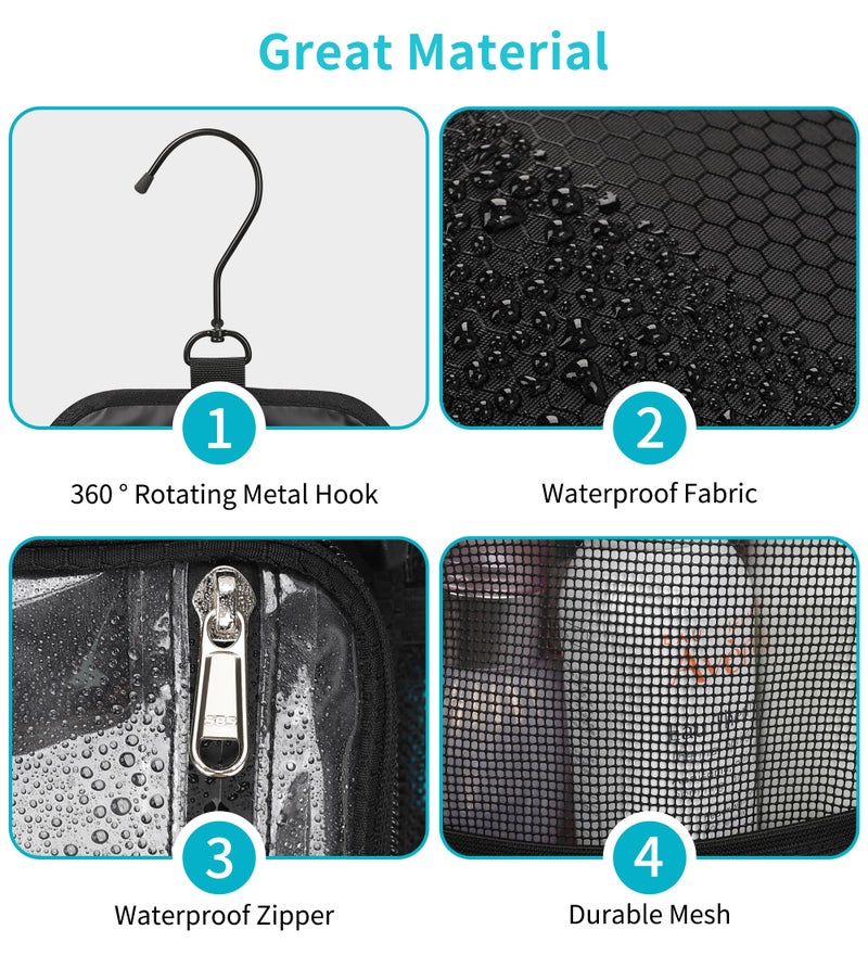 Ethereal Shower Caddy Portable, Mesh Shower Caddy Bag for College Dorm Room Essentials, Hanging Shower Bag for Gym, Camping, Beach - Image 5
