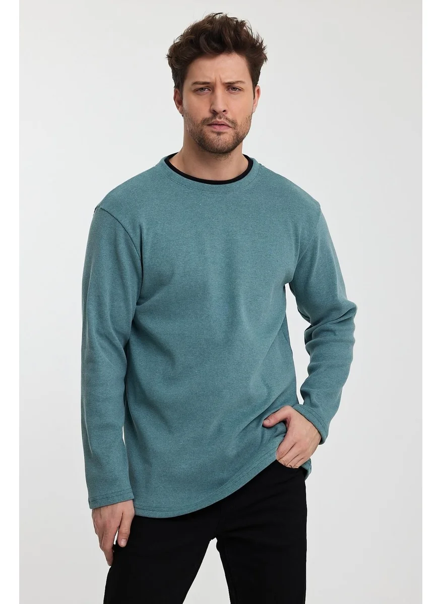 الكسندر جاردي Alexandergardı Crew Neck Garni Sweatshirt (E22-72300)