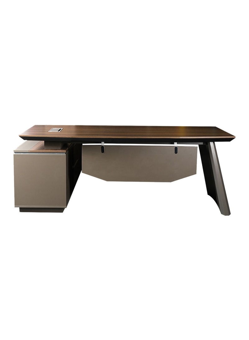 HUIMEI Huimei BT-220 Executive Office Table Brown Color  - Image 1