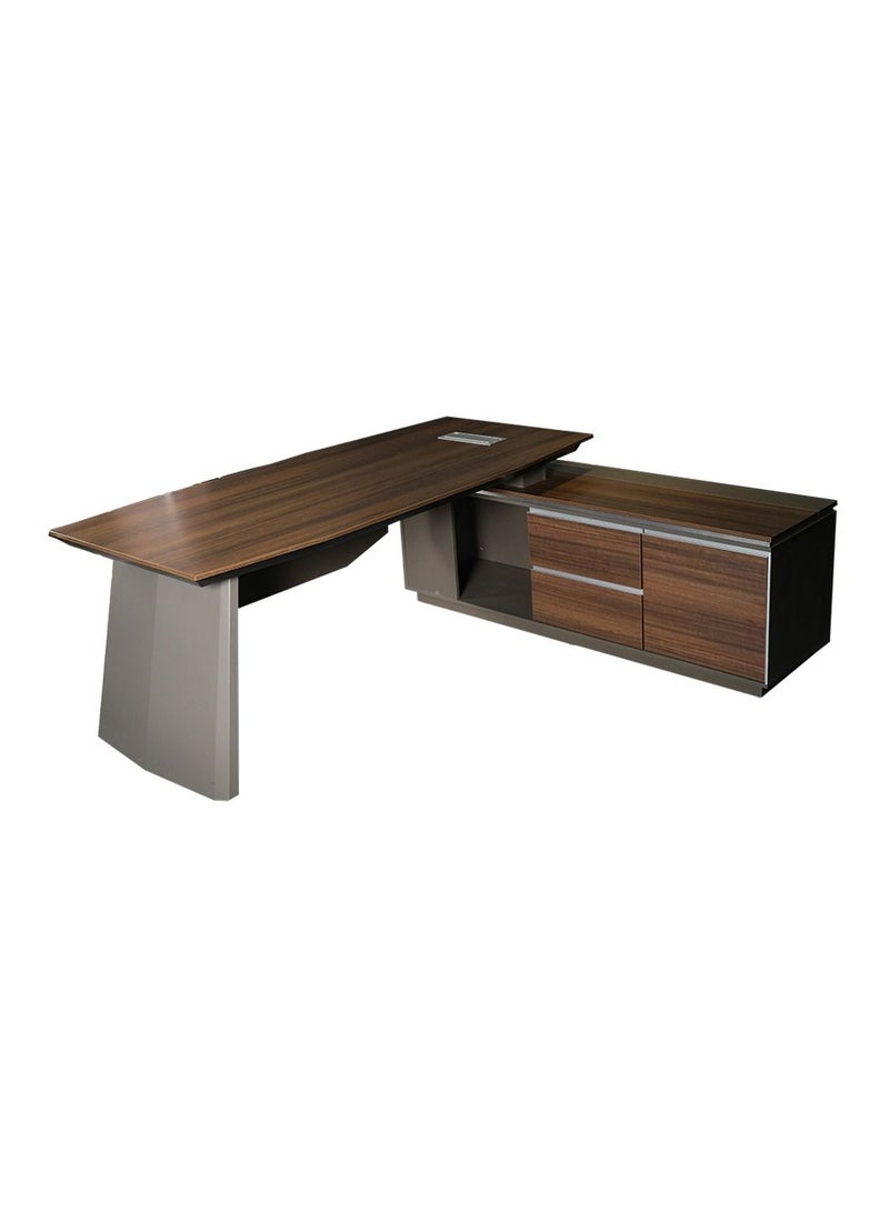 HUIMEI Huimei BT-220 Executive Office Table Brown Color  - Image 3