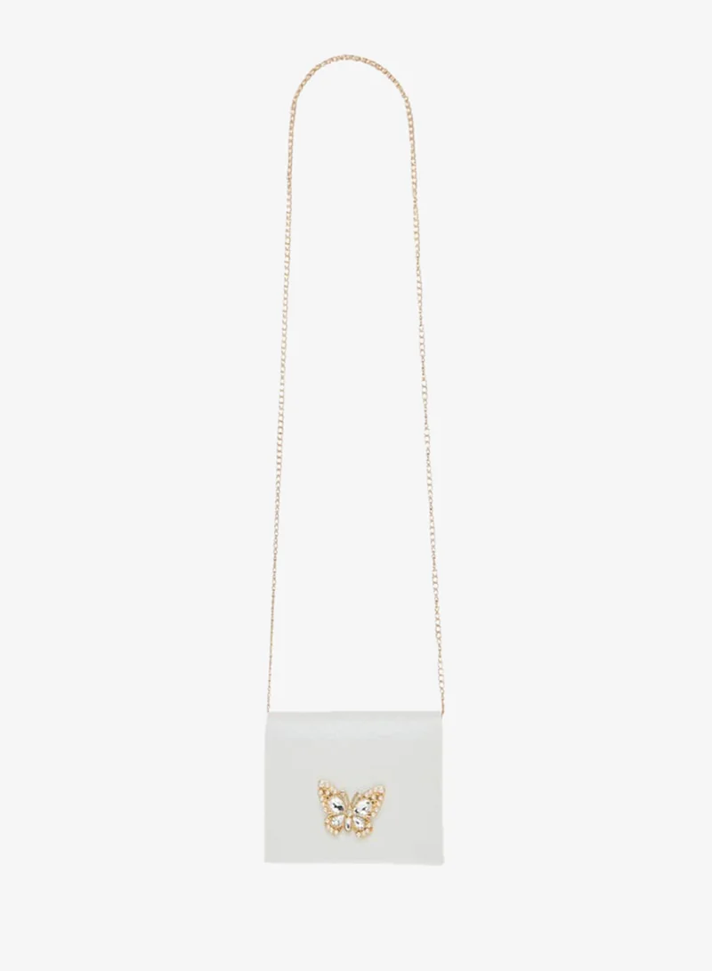 فلورا بيلا من شو إكسبرس طقم حقيبة كروس بودي لامعة للبنات مع مشبك شعر من 3 قطع