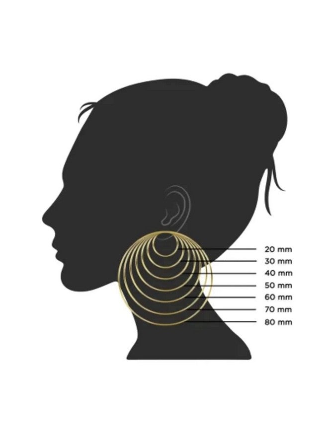 جيميناي أقراط دائرية من الذهب الوردي عيار 18 قيراطًا مرصعة بالألماس من مجوهرات نسائية، هدايا عيد الحب Gm039Rg مقاس 1.5 بوصة - Image 4