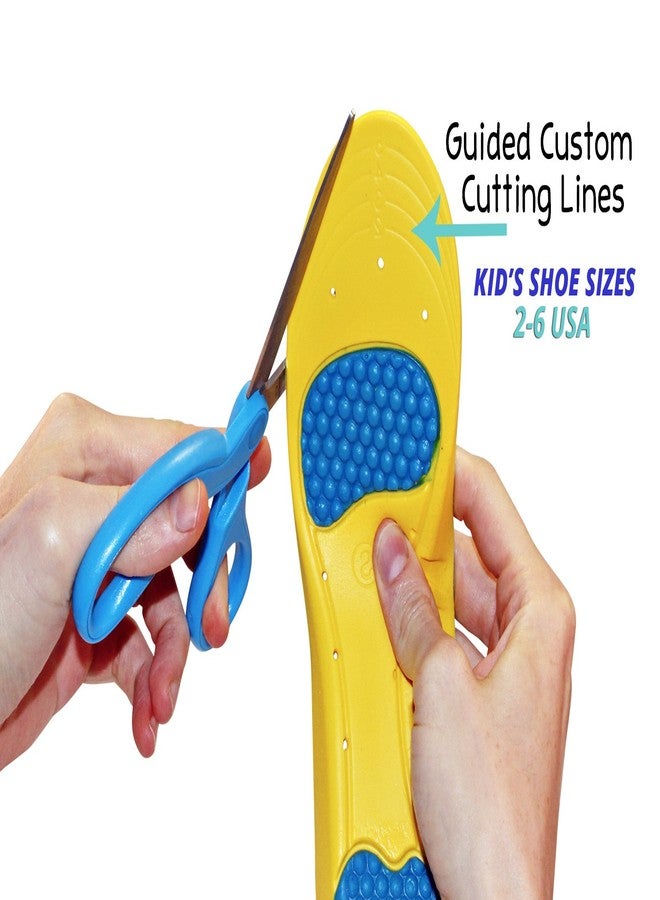 KidSole Children's Athletic Memory Foam Insoles for Arch Support and Comfort for Active Children ((24 CM) Kids Size 2-6) - Image 3