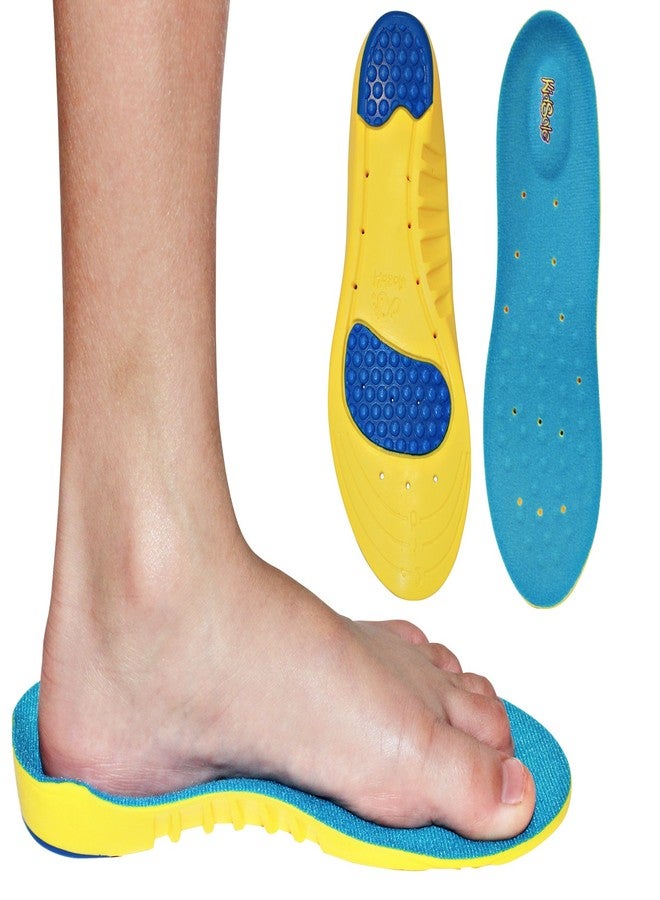 KidSole Children's Athletic Memory Foam Insoles for Arch Support and Comfort for Active Children ((24 CM) Kids Size 2-6) - Image 1