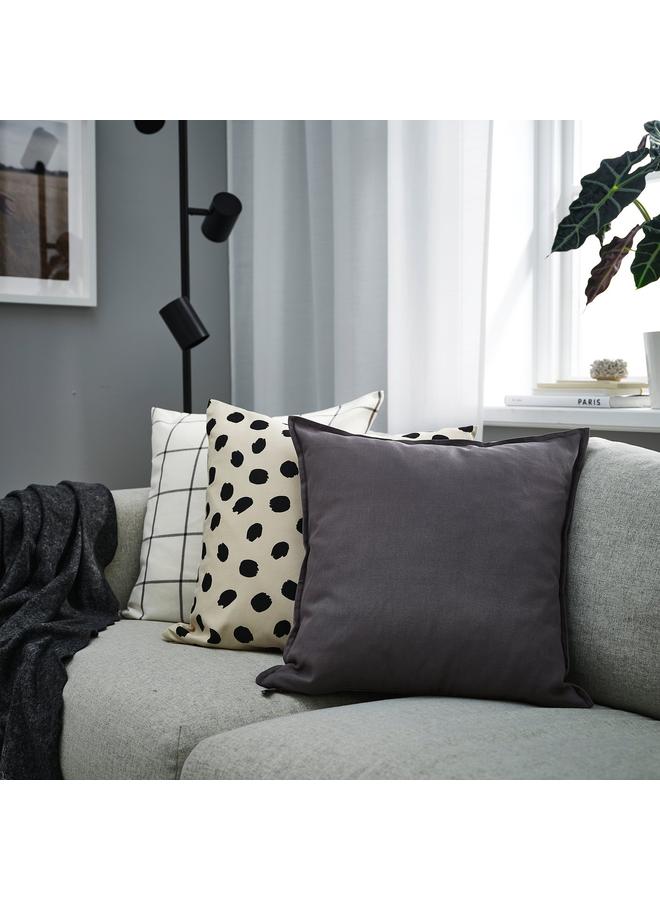 erorex Cushion cover, dark grey, 50x50 cm - Image 2