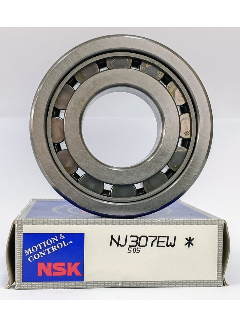 NSK ORIGINAL NSK NJ 307 EW Cylindrical Roller Bearing - 300 Series Medium Load - High Load Capacity - 35x80x21mm - Genuine Made in Japan - Image 3