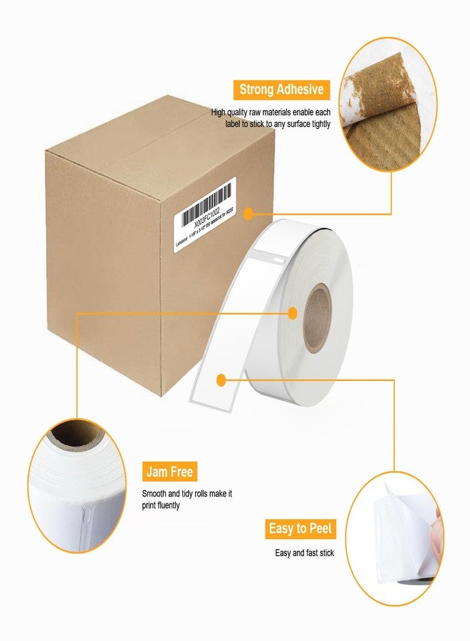 Labelebal 8400 Pcs/3-Proof 1" Core Labelebal Compatible with DYMO 30252,1-1/8" x 3-1/2"(28mm x 89mm) Direct Thermal Labels, Shipping Replacement Labels Compatible for DYMO LabelWriter Printer (350 Labels/Roll) - Image 5
