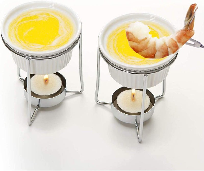 PREPWORKS by Progressive Ceramic Butter Warmer Fondue Set - Image 3