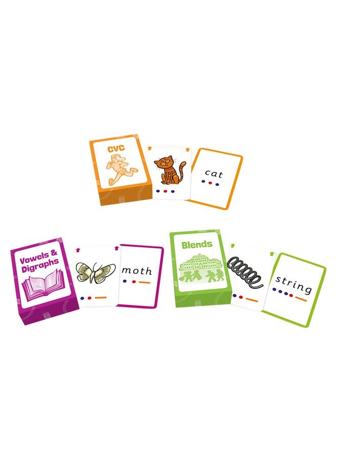 Junior Learning Junior Learning Decoding Flashcards, 162 Cards, Ages 5+, Language & Decoding, K-1  - Image 3