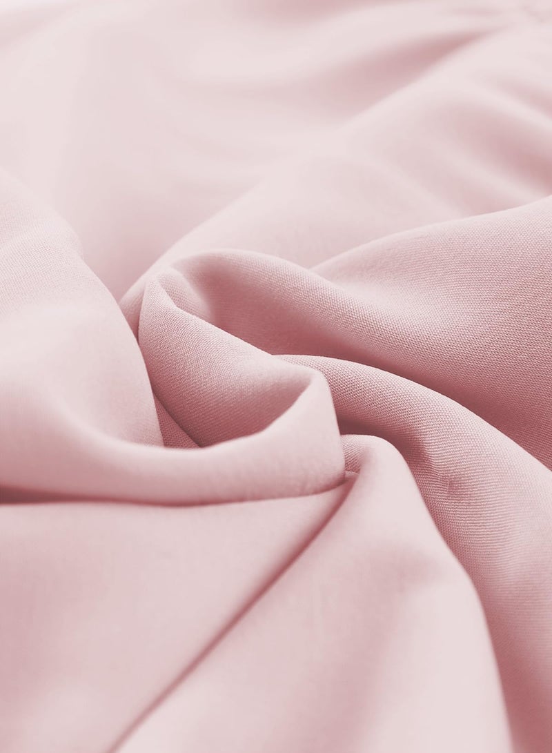 blibean Girls Summer Tie Back Dress Tween Kids Formal Boho Cold Shoulder Cute Dresses Ruffle Party Short Sleeve Clothing Vestidos NiÃ±as Size 12-13 Years Old Peachy Pink - Image 5