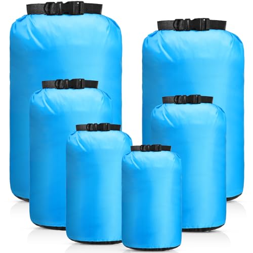 GliCraft 6 Pcs Waterproof Dry Bag Sack Lightweight Outdoor Dry Bags 35 L 20 L 15 L 10 L 5 L 3 L Waterproof Boat Bag for Kayaking Backpacking Hiking Camping RaftingBlue - Image 1