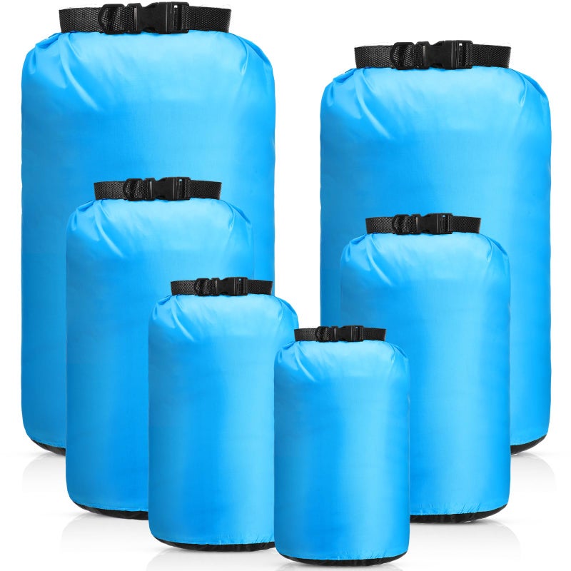 GliCraft 6 Pcs Waterproof Dry Bag Sack Lightweight Outdoor Dry Bags 35 L 20 L 15 L 10 L 5 L 3 L Waterproof Boat Bag for Kayaking Backpacking Hiking Camping RaftingBlue - Image 2