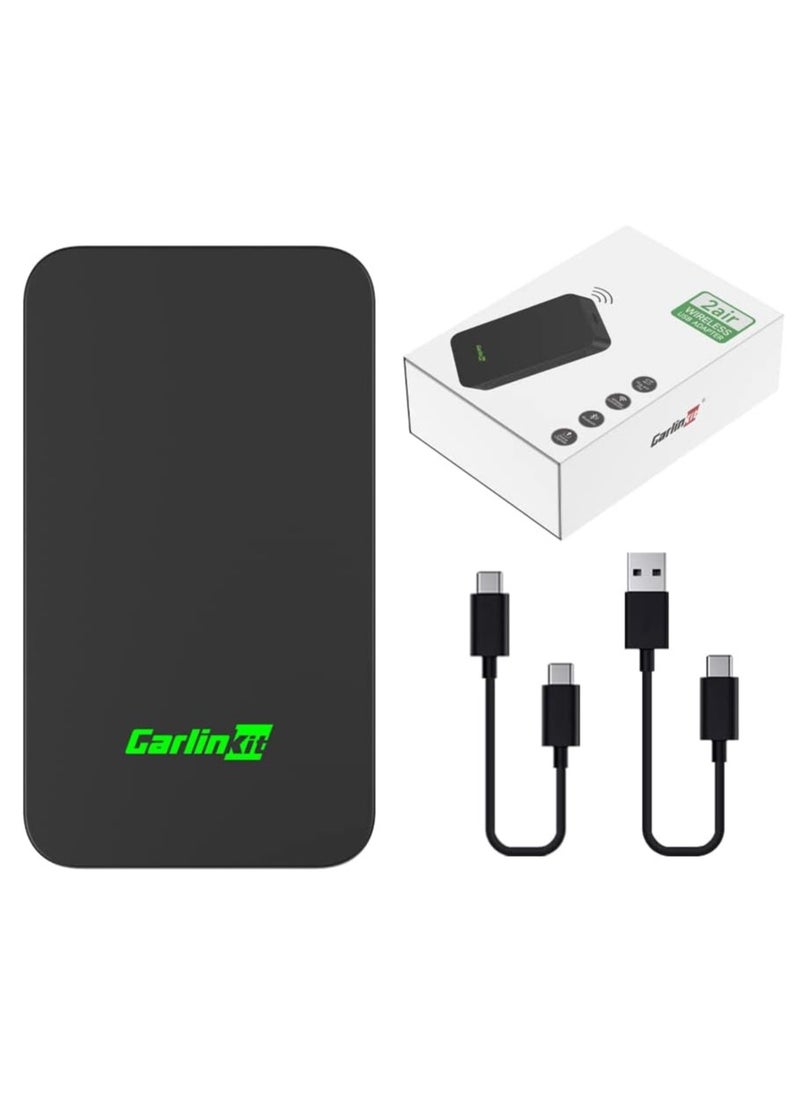 Carlinkit Carlinkit 5.0 Wireless 2 in 1 Adapter, Suitable for Cars with Built in Apple CarPlay and Android Auto, Convert Wired carplay to Wireless carplay, Wired Android Auto to Wireless Android Auto  - Image 1