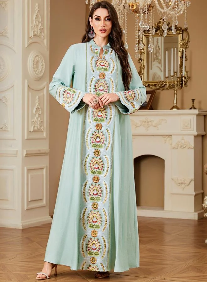 Take Two Women Embellished Detail Long Sleeve Jalabiya