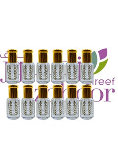12 Pieces Natural Zohoor Alreef Fragrance Perfume Oil 6 Ml