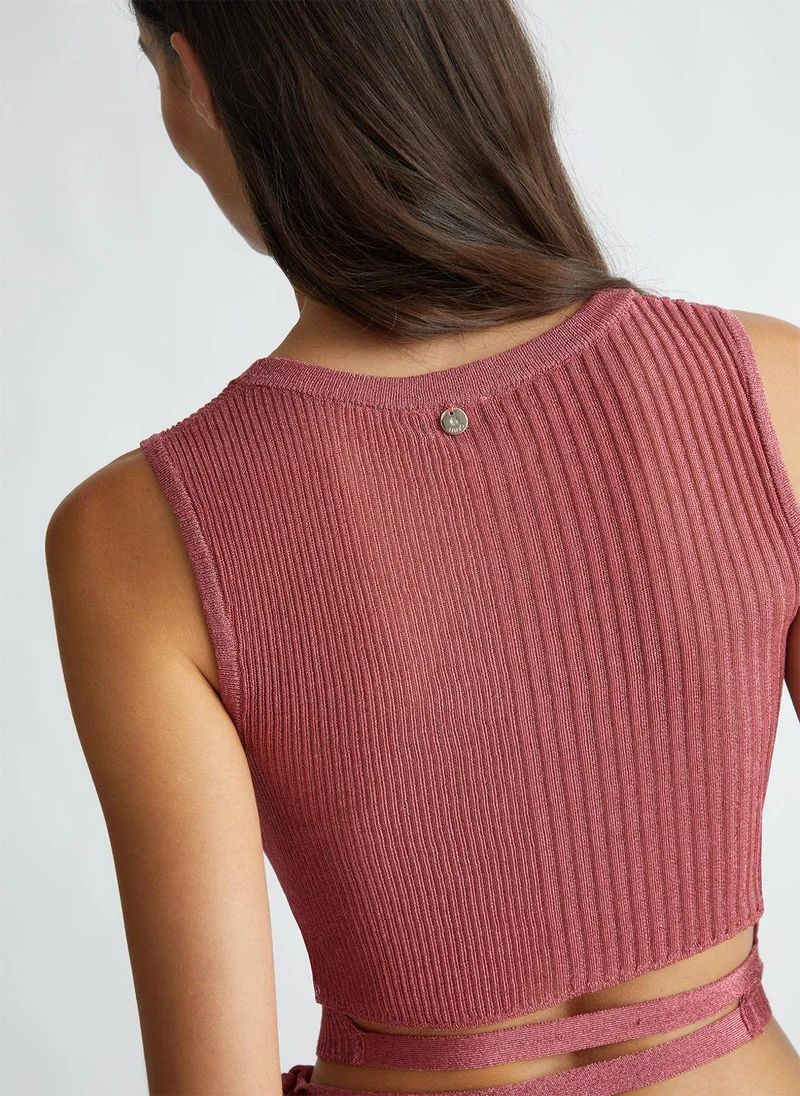 Liu Jo Lurex® knit top