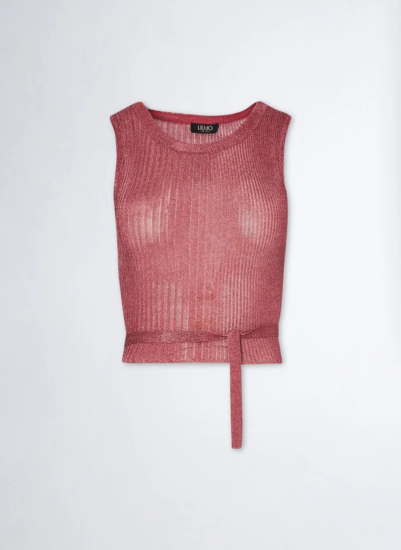 Liu Jo Lurex® knit top