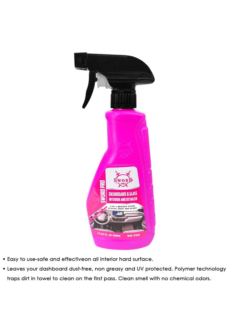 Sword Pro - Sword Pro Dashboard and Glass Interior and Exterior Car Detailer Spray - 500ml, SW-702 - Image 1