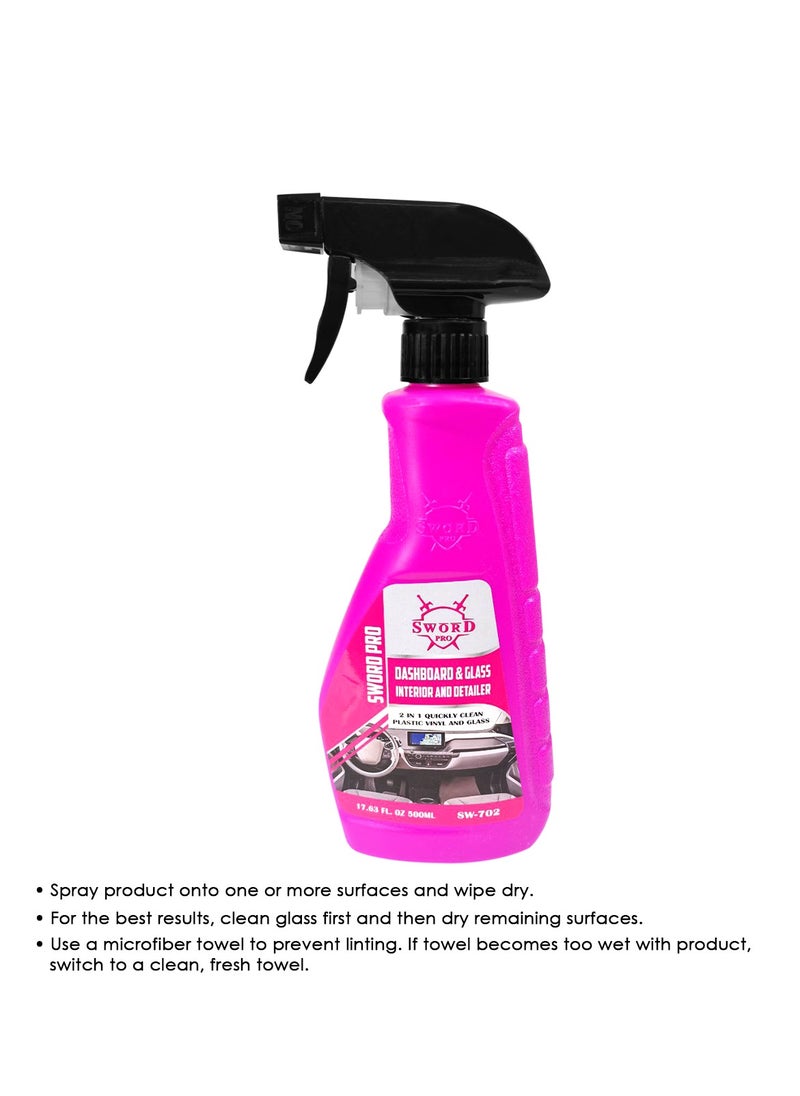 Sword Pro - Sword Pro Dashboard and Glass Interior and Exterior Car Detailer Spray - 500ml, SW-702 - Image 1
